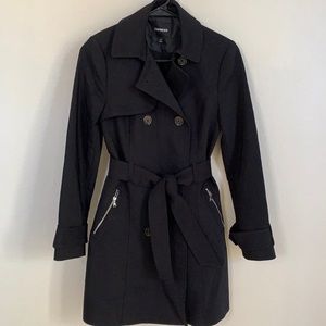Express Black Trench Coat